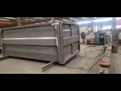 Customized Heavy Duty Hook Lift Bin With Lockable Lid Anti Corrosion Coating