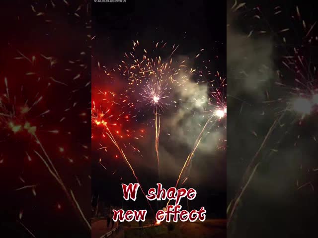 中国 輸出 W 形 ケーキ 花火 プロフェッショナル 花火 ケーキ 花火 特殊効果 カスタマイズされた 花火 1.3g
