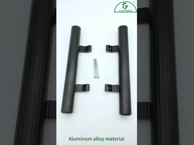 302mm Length Black Door Window Pull Handles Hardware Side Hung Door Handles