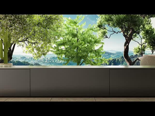 Smart Sliding Laser TV Cabinet Black Motorized Laser TV Cabinet