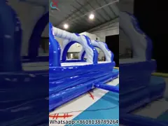 Commercial Inflatable Slip Slide Inflatable Water Double Slides For Outdoor