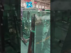 China Custom Embossed Wall Partition Glass , Water Ripple Glass For Building supplier