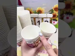 230ml 8.5oz Tek Duvar Kağıdı Kupası PE Kaplı Tek kullanımlık Kağıt Kupası