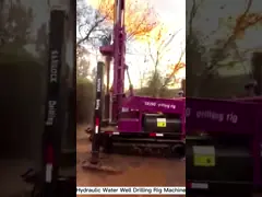 Instalação de perfuração de poços de água Crawler Potência diesel 176KW Equipamento de perfuração de poços de água