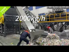 China Plastic PET HDPE Bottle Crushing Cleaning Washing Shredder Machine Waste Recycling Line supplier