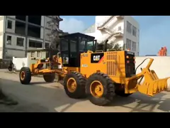 Original Engine 12H Used CAT Motor Grader For Road Construction Mining video