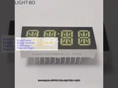 Ultra Bright White 4 digit 0,39 inci Umum Anode 14 Segmen LED Clock Display