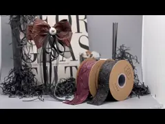 Осень и зима Шелковая лента для цветочного подарка Торт DIY Ручная выпечка Упаковочная лента в шоколаде / настраиваемый цвет