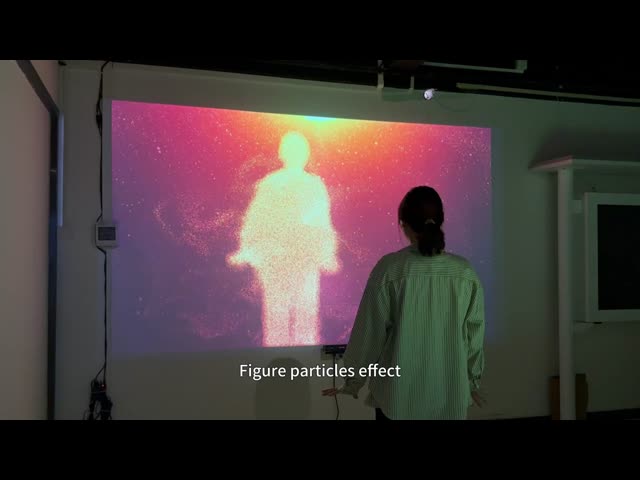 Projector de jogos interativo de 250 V Sistema de projecção de parede para parque de diversões