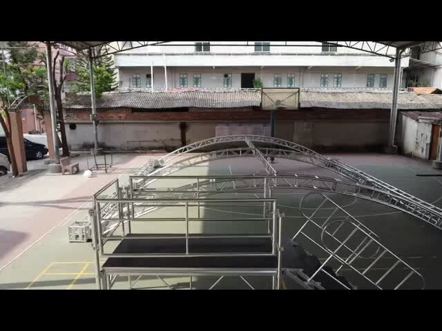 Custom Circle Truss Lighting , Silver 6082-T6 Aluminum Truss Lighting