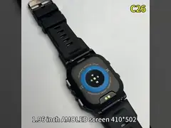 Sport Smart Watch C26 1,96 pouces AMOLED grand écran Utilisez du verre trempé résistant à l'explosion et à la chute