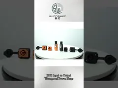 CQC、CE、UL Ổ cắm Powercon chống nước Đầu nối màu đen 250v 20A