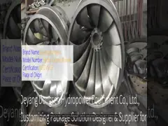Power Generation Hydro Turbine Runner Made of Hardened Metals with Customized Design