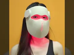 3D LED Face Mask with 660nm 460nm 850nm 1064nm – 288 LEDs, 2 Modes, Red & Blue Light Therapy for Skin Rejuvenation, Anti-Aging, Acne & Wrinkle Reduction