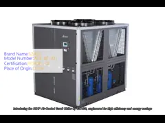 China 85 Ton High Capacity Water Cooled Screw Chiller For Ruber Injection Molding Machinery supplier