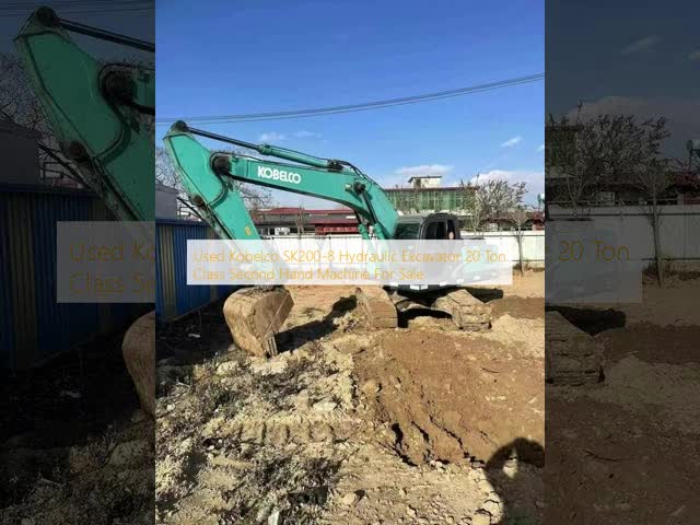 Kobelco SK200-8 Used Hydraulic Excavator 20 Ton Second Hand video