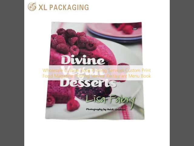 XL Packaging Custom Book Printing Wholesale Custom Book Printing Services Custom Print Food Magazine Printing Service Restaurant Menu Book