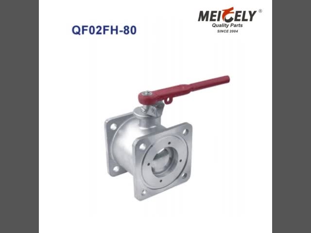 Valve à bille à flange carrée et ronde de haute qualité pour une seule pièce QF02YH-80 QF02FH-80 pour réservoir vidéo