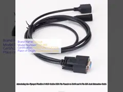 Гибкие кабели D SUB DB9 Pin Female к RJ45 и 3 Pin DIN Jack расширение кабеля защищен