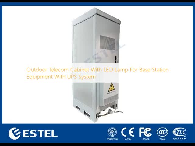 ベースステーション機器用UPSシステム用LEDランプ付き屋外通信キャビネット