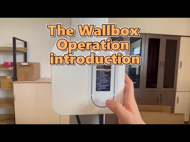 22 кВт трехфазная быстрая зарядка Smart Home Wallbox сертифицированный CE Настенное зарядное устройство для электромобилей IP65 водонепроницаемая поддержка Подключение RFID / WiFi / Bluetooth Доступно в белом и черном цветах