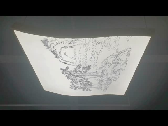 Bigger Size Square Pendant Panel Light With Pictures Cover Films With Soft Membrane Ceiling