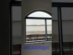 Soundproof Hinged Aluminum Sliding Glass Door Indoor Aluminum Double Doors