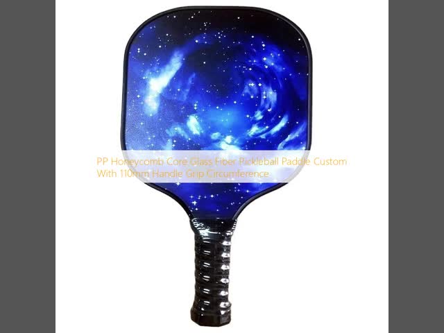 PP ミツバチコア ガラスファイバーピクルボールパドル 110mmハンドルグリップ周長でカスタム