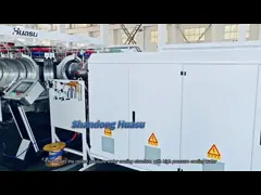 Línea de extrusión de tuberías onduladas de doble pared HDPE / PP Control de alta velocidad PLC video