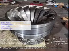 Customized Blade Dimensions Stainless Steel Hydro Turbine Runner for and Environmentally-Friendly Power Generation