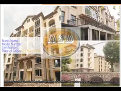 Modern Zinc Steel Railing - Galvanized Finish for Indoor/Outdoor Use