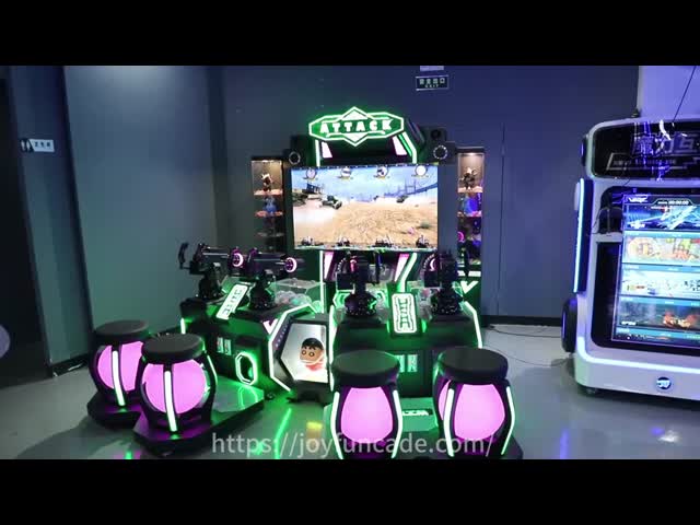 4 Players Shooting Arcade Game Machine , Commercial Leisure Gun Arcade Machine