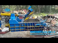 Aluminum Can Hydraulic Metal Baler Machine Automatic Steel Block Press Baler