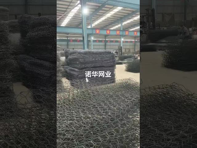 PVC 2.7mm 80mmx100mm покрыл ячеистую сеть Gabion для предохранения от Riverway