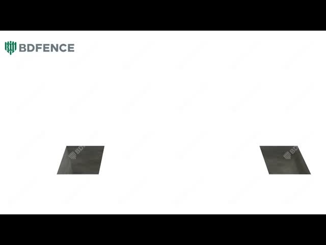 I型ポスト溶接PEコーティング3D溶接金網フェンス