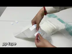 China PP Tape OEM Design Pampering Newborn Baby Diapers With PE Backsheet Film supplier