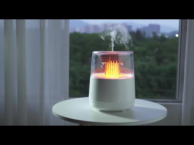 シミュレーション レインドロップ 炎 炎 湿気 自動 停止 7 色 LED ライト