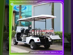Resort Electric Utility Golf Cart 2 Seater+ 1 Bed Electric Car With Top Light For Airport