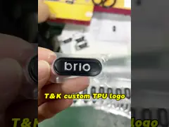 Высококачественная одежда 3D Серебряный Черный ТПУ Тепловая металлическая передача логотип для одежды