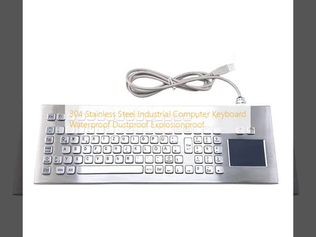 304 Stainless Steel Industrial Computer Keyboard Waterproof Dustproof Explosionproof