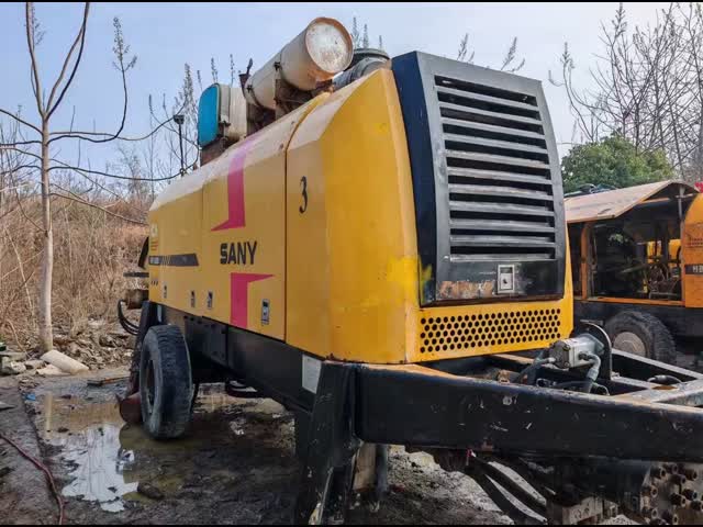 2019年 Sany 120-20 トレーラー搭載コンクリートポンプ 中古コンクリート機械