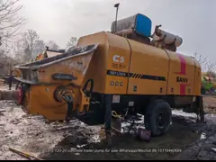 2019 Sany 120-20 Remolque montado bomba de concreto máquinas de concreto usadas