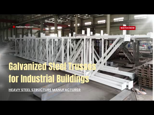 Prefabricated Heavy Duty Space Frame Structures Steel Truss Structure for Industrial Buildings