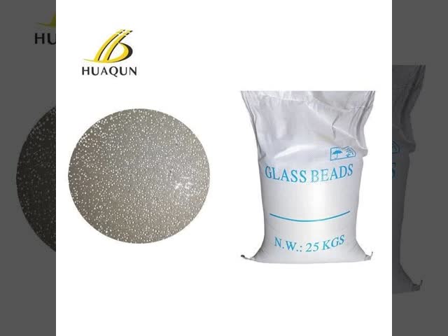 Glass Beads / Glass Microspheres For Highway Thermoplastic Road Marking Paint BS6088A 6088B HUAQUN Chinese Factory