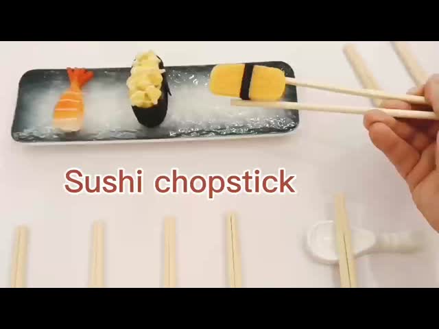 モダンなデザインの使い捨て寿司リクユ チョップスティック パーソナルロゴとデザインパッケージ付き 環境に優しい