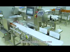 Waterproof Combo Online Checkweigher And Metal Detector Machine Stable , ± 0.1g Accuracy