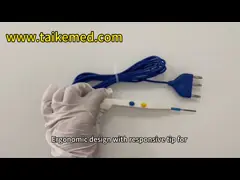 China High Insulation Disposable Electrosurgical Control Pencil Medical Metal Material supplier