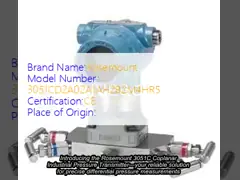 Rosemount 3051C Coplanar Industrial Pressure Transmitter 3051CD2A02A1AH2B2M4HR5