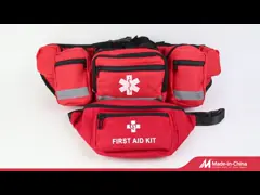 Polyester Kit de primeros auxilios portátil Fanny Pack cinturón Bolsa de cintura EMS trauma bolsa de emergencia