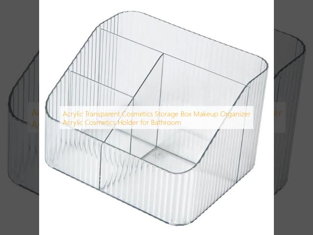 Caixa de armazenamento de cosméticos transparentes acrílicos organizador de maquiagem porta de cosméticos acrílicos para banheiro